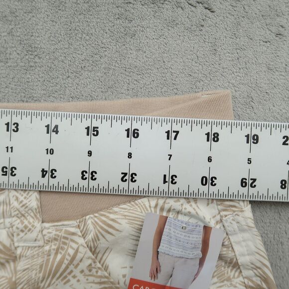 Riders By Lee Capri Pants Women's 18M Floral Mid-Rise Cargo Skimmer 17" Inseam - Picture 2 of 15